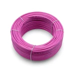 كابل نحاس THHN/THWN معزول PVC °105 مقاس 0.82 مم² 600 فولت 300 قدم وردي | شركة الفنار