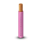 كابل نحاس THHN/THWN معزول PVC 105°C مقاس 5.26 مم² قطر 3.9 مم 600 فولت طول 300 قدم لون زهري | شركة الفنار