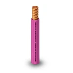 كابل نحاس THHN/THWN معزول PVC 105°C مقاس 3.31 مم² قطر 3.1 مم 600 فولت طول 300 قدم لون زهري | شركة الفنار