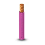 كابل نحاس THHN/THWN عزل PVC 105°C مقاس 3.31 مم² قطر 3.1 مم 600 فولت طول 500 قدم لون زهري | شركة الفنار
