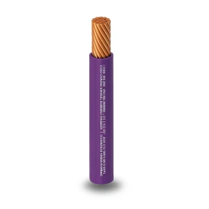 كابل نحاس THHN/THWN معزول PVC 105 درجة مئوية مقاس 3.31 مم² 600 فولت طول 500 قدم بنفسجي | شركة الفنار