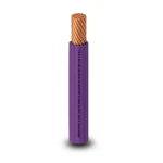 كابل نحاس THHN/THWN معزول PVC 105°C مقاس 2.08 مم² قطر 2.9 مم 600 فولت طول 500 قدم بنفسجي | شركة الفنار