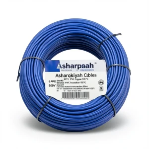 لفة سلك نحاس مجدول 6 AWG مطلي بالقصدير، عزل PVC 105°C، ازرق، 600 فولت، طول 500 قدم | شركة كابلات الشرقية للصناعة
