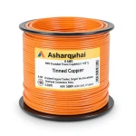 8 AWG Stranded Tinned Copper Electric Wire, PVC Insulated (105°C), Orange, 600V, 500ft | Asharqiyah Cables Company for Industry