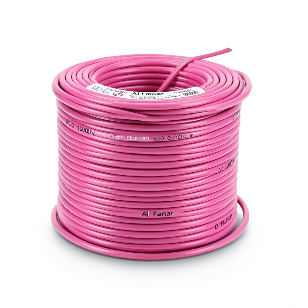 Flexible Copper Electric Wire 0.75mm 600/1000V 300ft Pink | Al Fanar