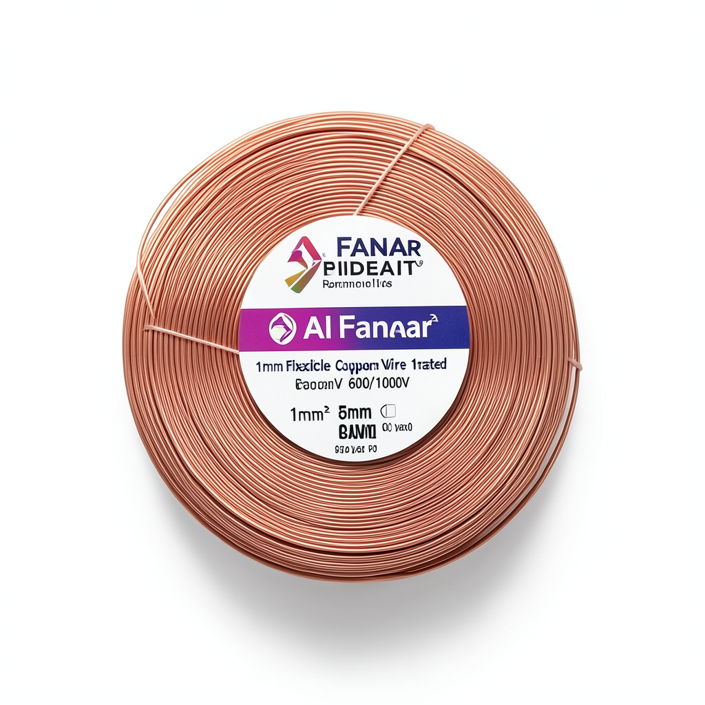 سلك نحاس شعر مرن 1mm، 600/1000V، طول 100 ياردة | شركة الفنار