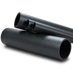 انابيب HDPE ضغط 12.5 بار PE 80 قطر خارجي 200 مم SDR 11 سماكة 18.2 مم اسود