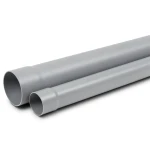 UPVC Plastic Pipe PN 9 Bar Size 4 inch Thickness 5.2 mm Grey Color