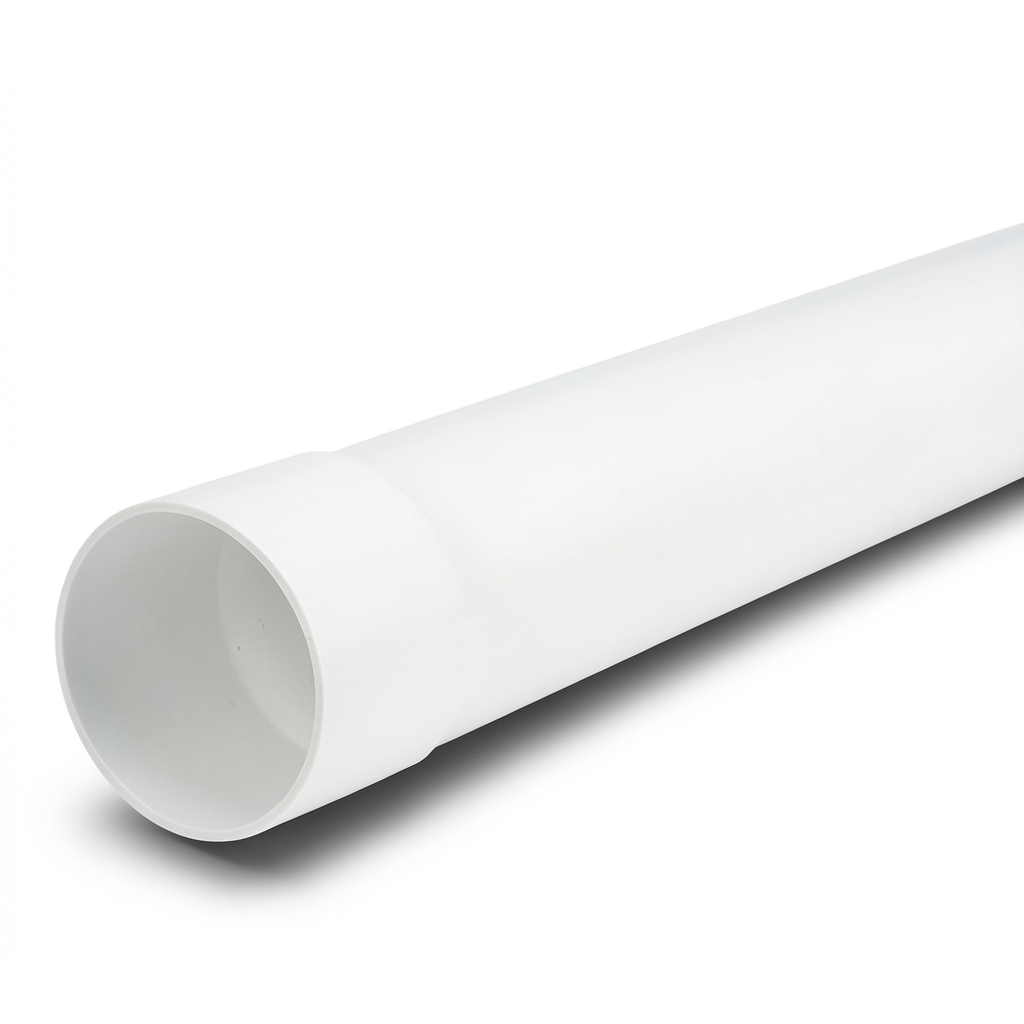 UPVC Pipe PN 7.5 Bar SDR 34.4 Outside Diameter 125 mm Thickness 3.7 mm White
