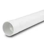 UPVC Plastic Pipe PN 7.5 Bar SDR 34.4, 140 mm OD, 4.1 mm Thickness, White