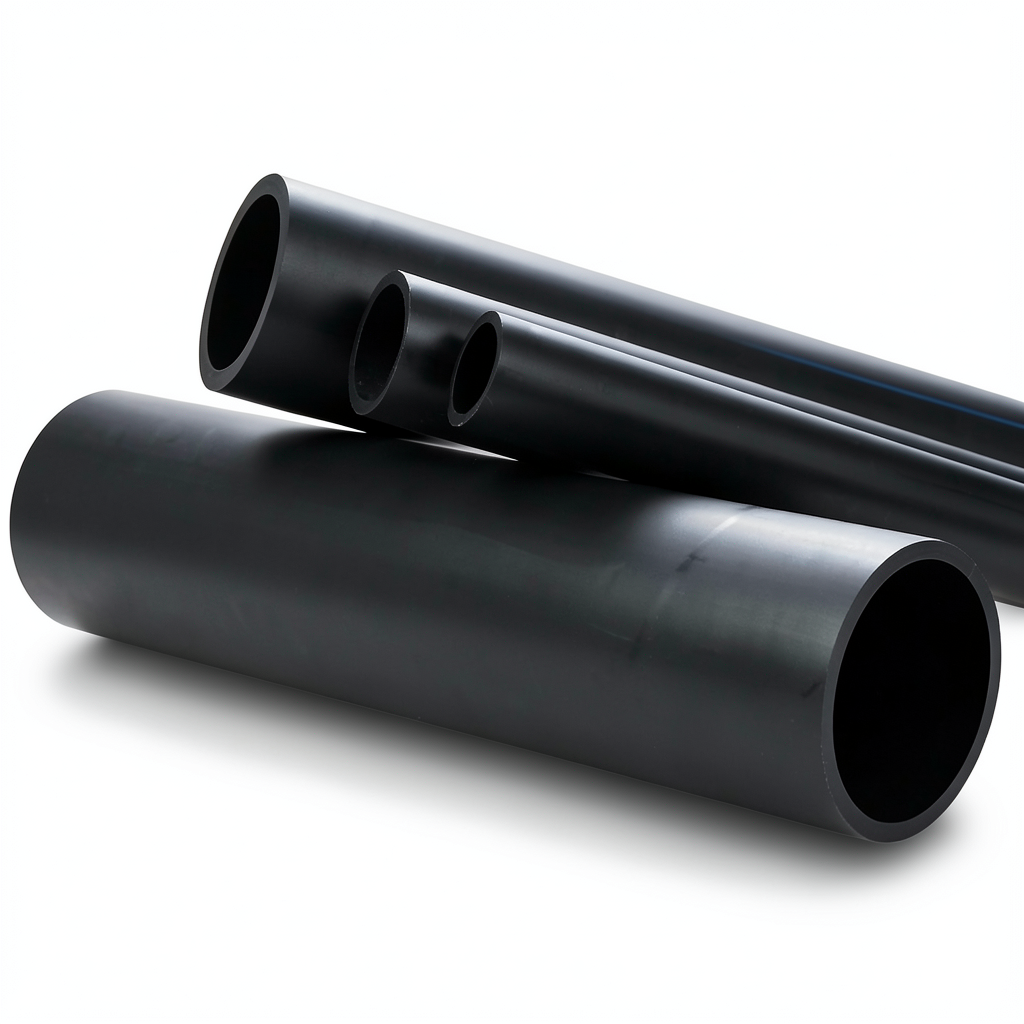 HDPE Pipe Nominal Pressure 12.5 Bar PE 80, Outside Diameter 280 mm SDR 11, Thickness 25.4 mm Black