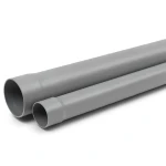 UPVC Plastic Pipe PN 9 Bar Size 8 inch Thickness 9 mm Gray Color