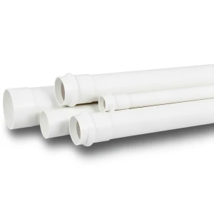 UPVC Plastic Pipe PN 15 Bar Size 4 inch Thickness 8.4 mm White Color