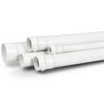 UPVC Pipe PN 15 Bar Size 6 inch Thickness 12.5 mm White Color