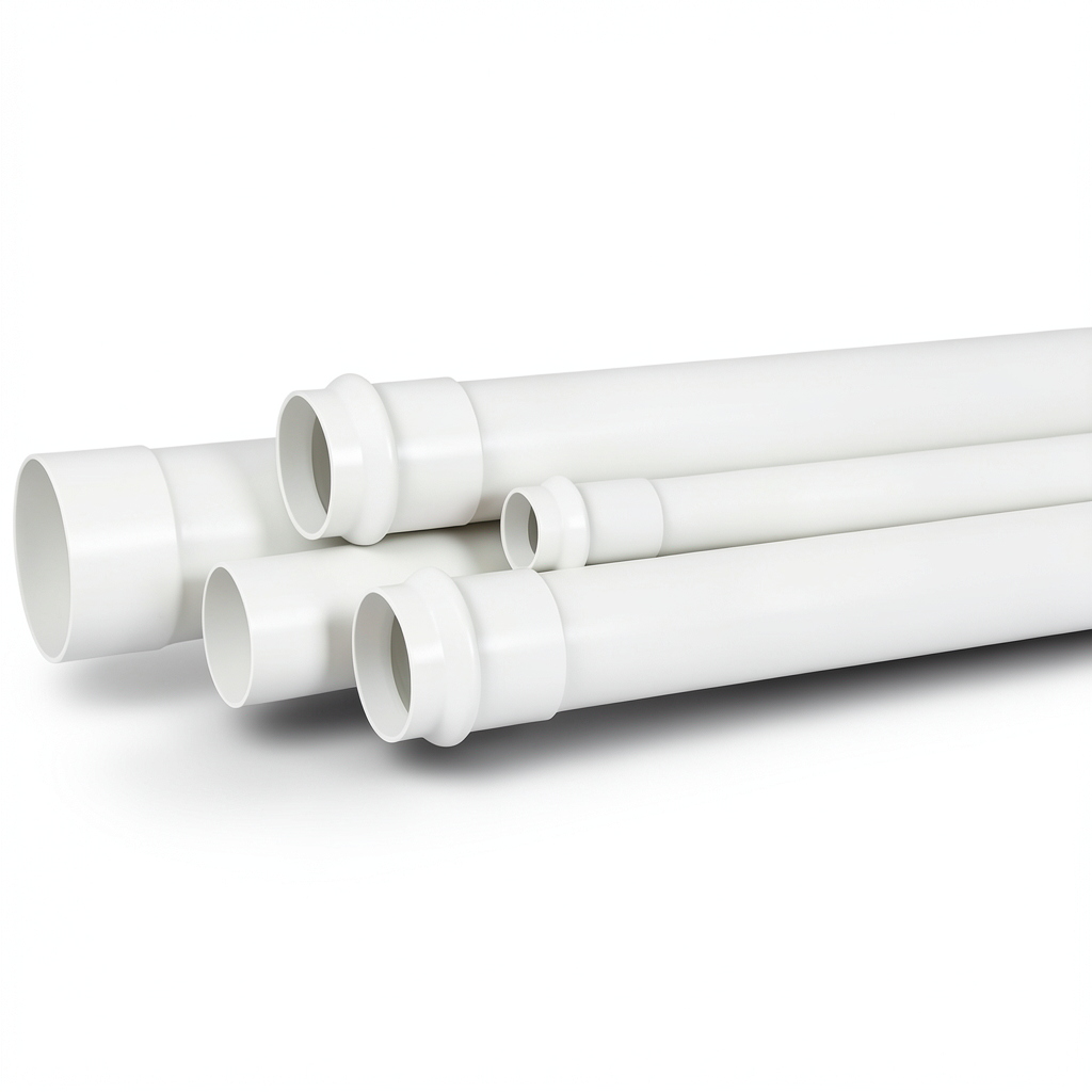 UPVC Pipe PN 15 Bar Size 6 inch Thickness 12.5 mm White Color