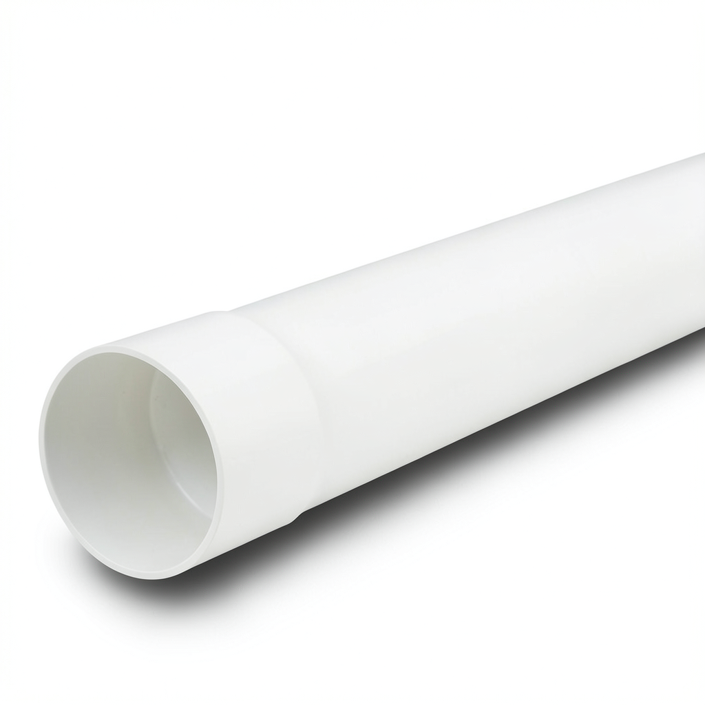 UPVC Pipe PN 7.5 Bar SDR 34.4 Outside Diameter 200 mm Thickness 5.9 mm White