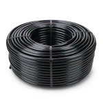 لفة أنابيب بلاستيك HDPE ضغط 16 بار PE 80، قطر خارجي 16 ملم، سمك 2.2 ملم، أسود