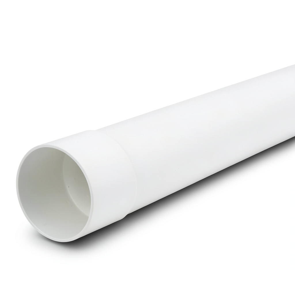 أنابيب UPVC ضغط 7.5 بار SDR 34.4 قطر خارجي 250 ملم سماكة 7.3 ملم لون أبيض