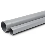 UPVC Plastic Pipe PN 12 Bar Size 8 inch Thickness 11.9 mm Gray Color