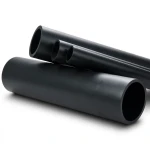 أنابيب HDPE ضغط 4 بار PE 80، قطر خارجي 630 مم، سمك 19.3 مم، أسود