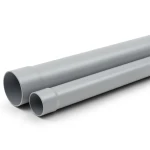 UPVC Plastic Pipe PN 15 Bar Size 4 inch Thickness 8.4 mm Gray Color