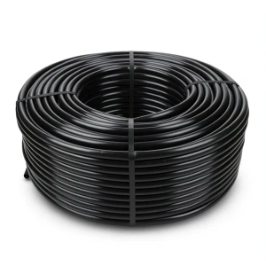 لفة أنابيب HDPE ضغط 16 بار PE 80، قطر خارجي 12 مم، سمك 1.8 مم، أسود