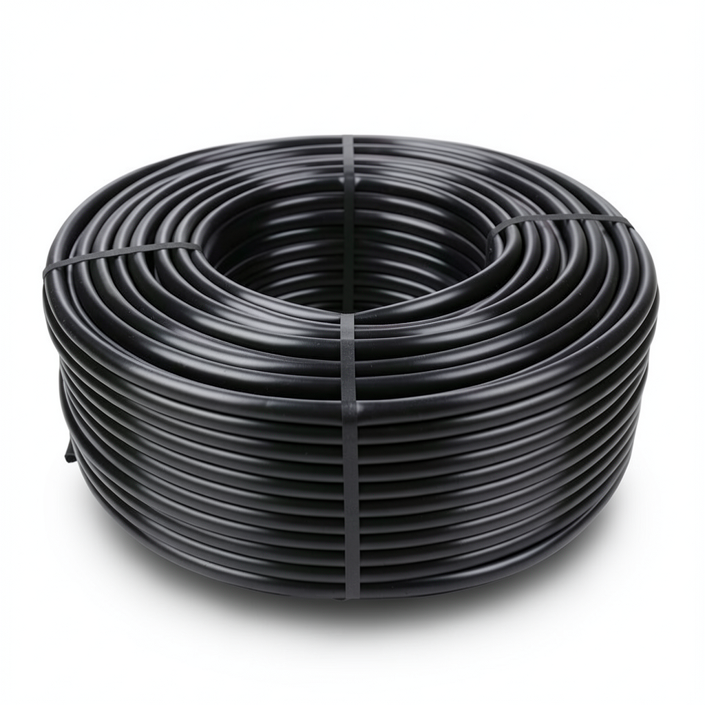 HDPE Plastic Coil Pipe 16 Bar Pressure PE 80, OD 16 mm, Thickness 2.2 mm, Black