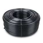 HDPE Coil Pipe 25 mm Outer Diameter 3.5 mm Thickness 16 Bar Pressure Black