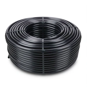 لفة أنابيب HDPE قطر خارجي 25 مم سمك 3.5 مم ضغط 16 بار لون أسود