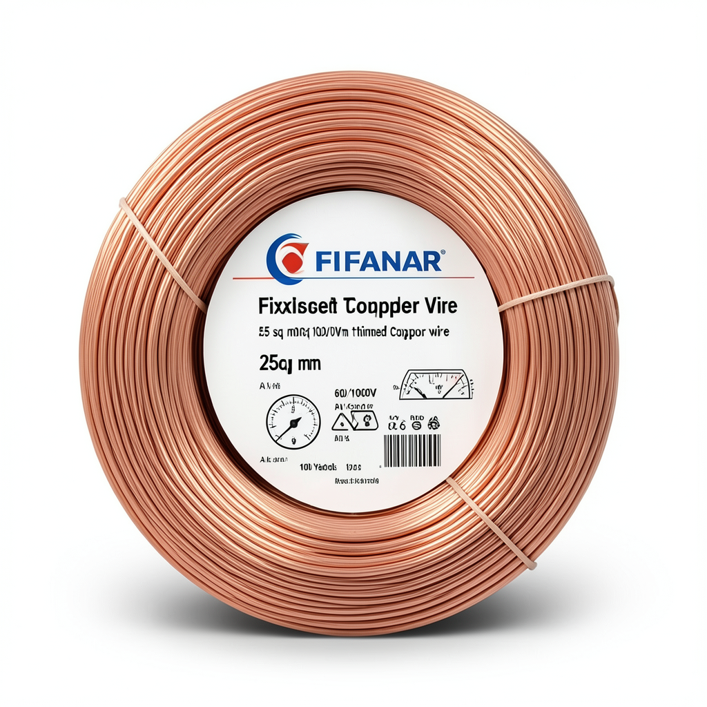 Flexible Tinned Copper Wire 25sq mm, 600/1000V, 100 Yards Coil | Al Fanar