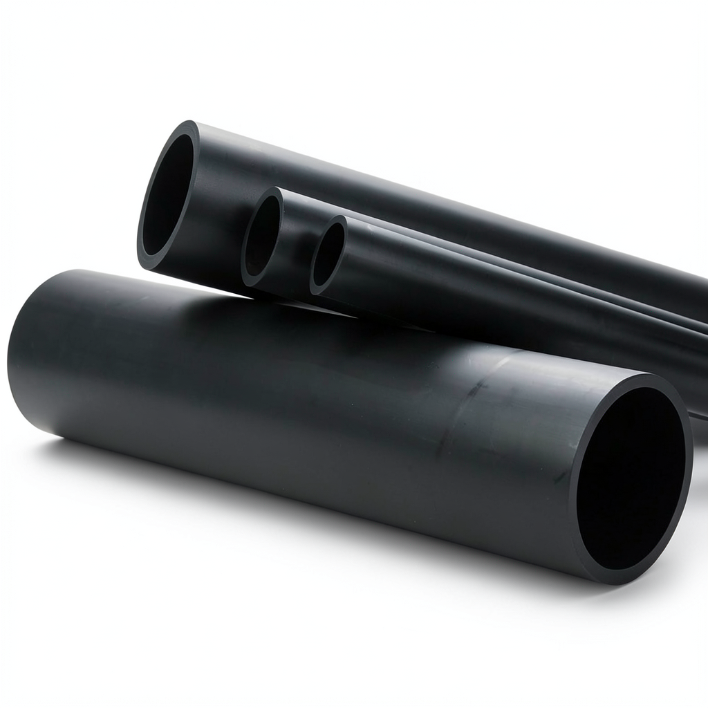 مواسير بلاستيك HDPE ضغط 4 بار PE 80 قطر خارجي 1000 ملم سمك 30.6 ملم لون اسود
