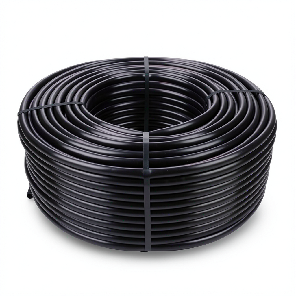 HDPE Coil Pipe Pressure 6 Bar PE 80, 40 mm Diameter SDR 33 Black