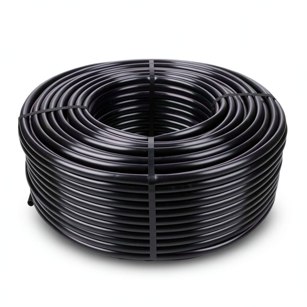 لفة HDPE ضغط 6 بار PE 80 قطر 63 مم SDR 33 لون اسود