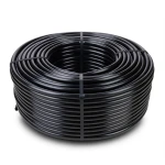 High Density Polyethylene Coil Pipe Pressure 6 Bar PE 80, Diameter 75 mm SDR 33 Black