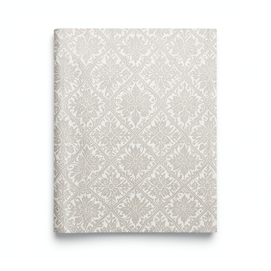Spanish Patterned Wall Covering 10 m x 0.53 m Beige, Model G56592