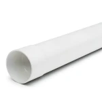 UPVC Plastic Pipe PN 7.5 Bar SDR 34.4, 140 mm OD, 4.1 mm Thickness, White