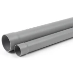 UPVC Pipe PN 9 Bar Size 6 inch Thickness 7.6 mm Gray Color