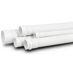 UPVC Plastic Pipe PN 15 Bar Size 4 inch Thickness 8.4 mm White Color