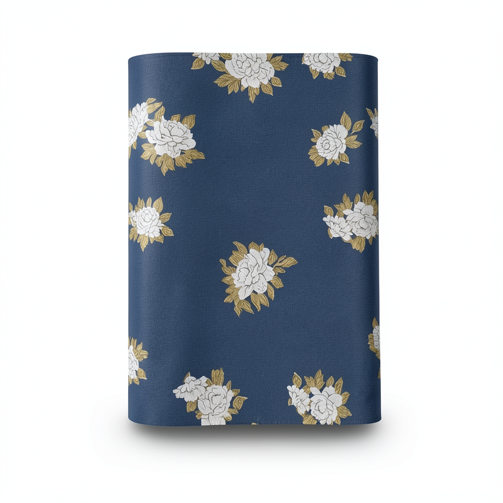 Spanish Wallpaper Floral Design Dark Blue, Size 10mx0.53m, Model 4002-5