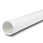 UPVC Plastic Pipe PN 7.5 Bar SDR 34.4, 225 mm OD, 6.6 mm Thickness, White