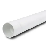 UPVC Plastic Pipe PN 8 Bar SDR 33, 110 mm OD, 3.4 mm Thickness, White