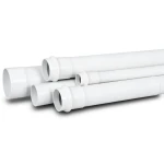 UPVC Plastic Pipe PN 15 Bar Size 8 inch Thickness 14.5 mm White Color