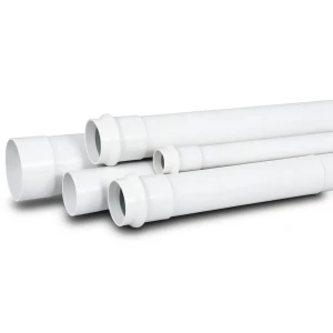 UPVC Plastic Pipe PN 15 Bar Size 8 inch Thickness 14.5 mm White Color