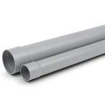UPVC Plastic Pipe PN 12 Bar Size 8 inch Thickness 11.9 mm Gray Color