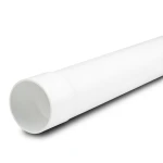 UPVC Plastic Pipe PN 7.5 Bar SDR 34.4, 180 mm OD, 5.3 mm Thickness, White Color