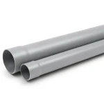 UPVC Plastic Pipe PN 15 Bar Size 4 inch Thickness 8.4 mm Gray Color