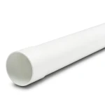 UPVC Plastic Pipe PN 7.5 Bar SDR 34.4, 225 mm OD, 6.6 mm Thickness, White