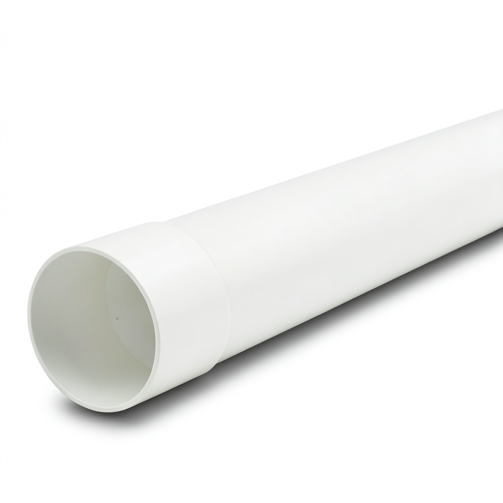 UPVC Plastic Pipe PN 7.5 Bar SDR 34.4, 225 mm OD, 6.6 mm Thickness, White