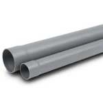 UPVC Plastic Pipe PN 12 Bar Size 4 inch Thickness 7.4 mm Gray Color