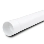 UPVC Plastic Pipe PN 8 Bar SDR 33, 110 mm OD, 3.4 mm Thickness, White